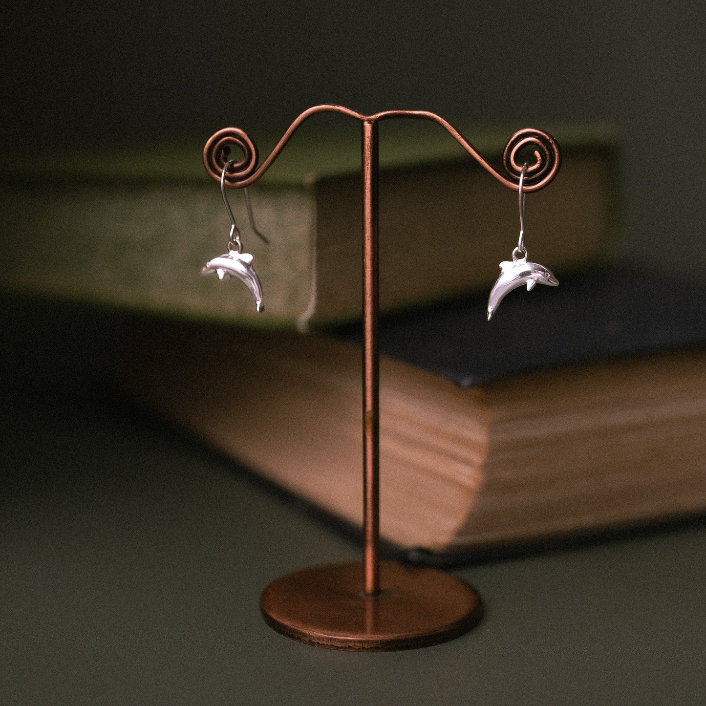 Sterling Silver Dolphin Earrings