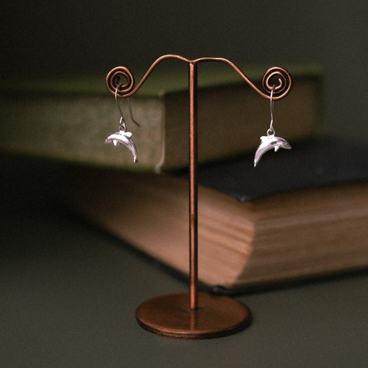 Sterling Silver Dolphin Earrings