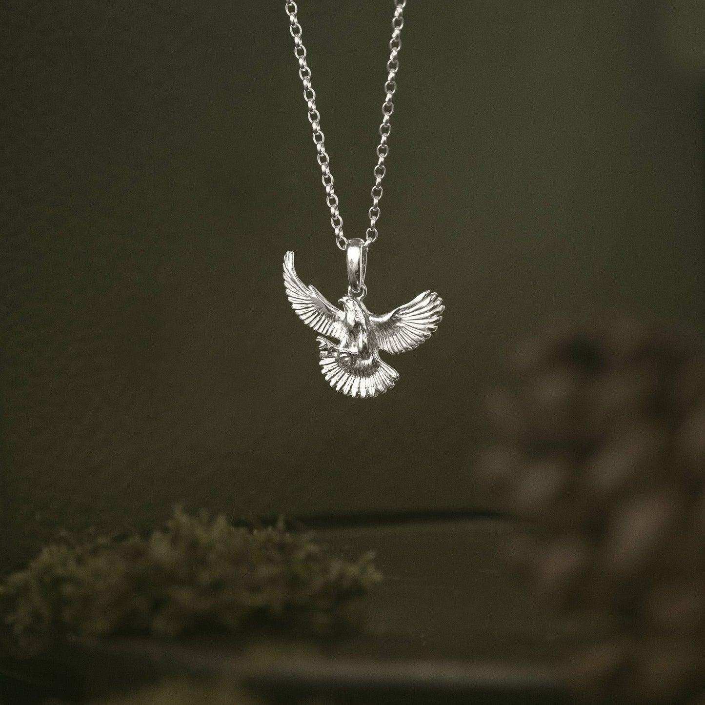 Peregrine Falcon Pendant Necklace