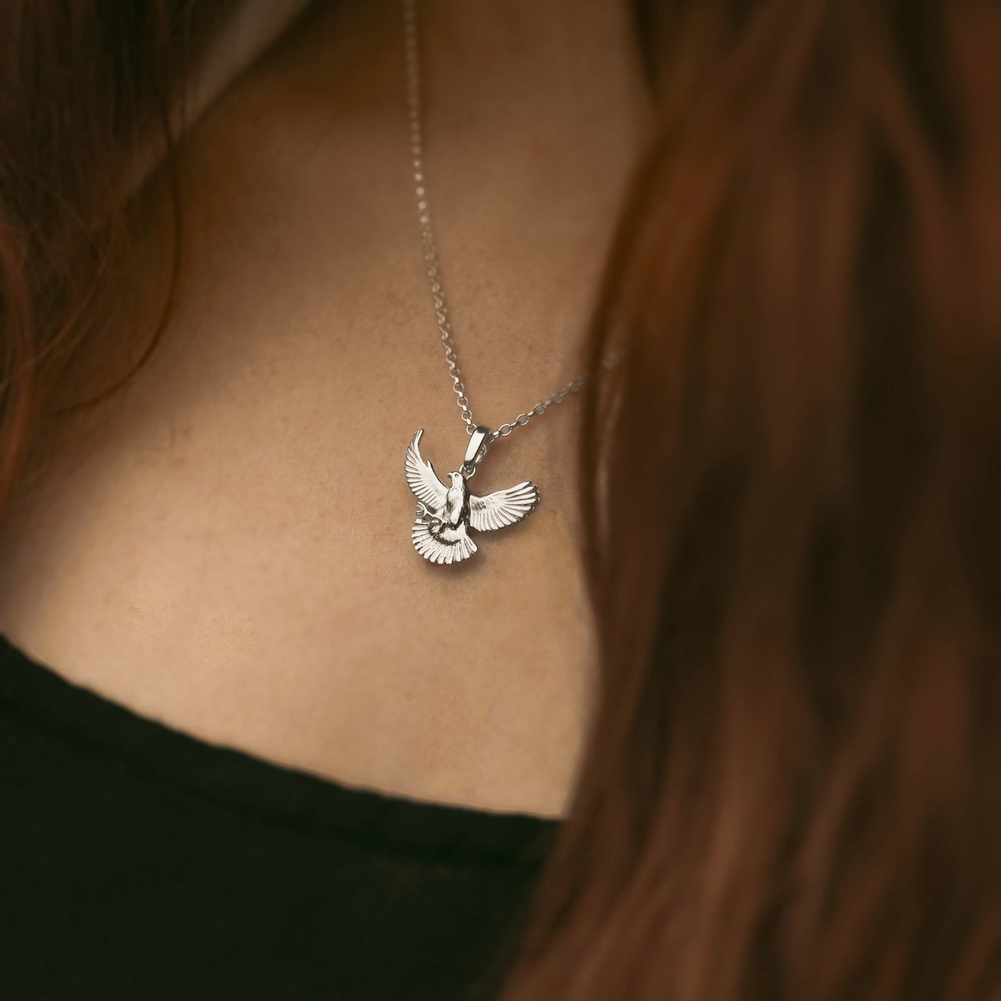 Peregrine Falcon Pendant Necklace