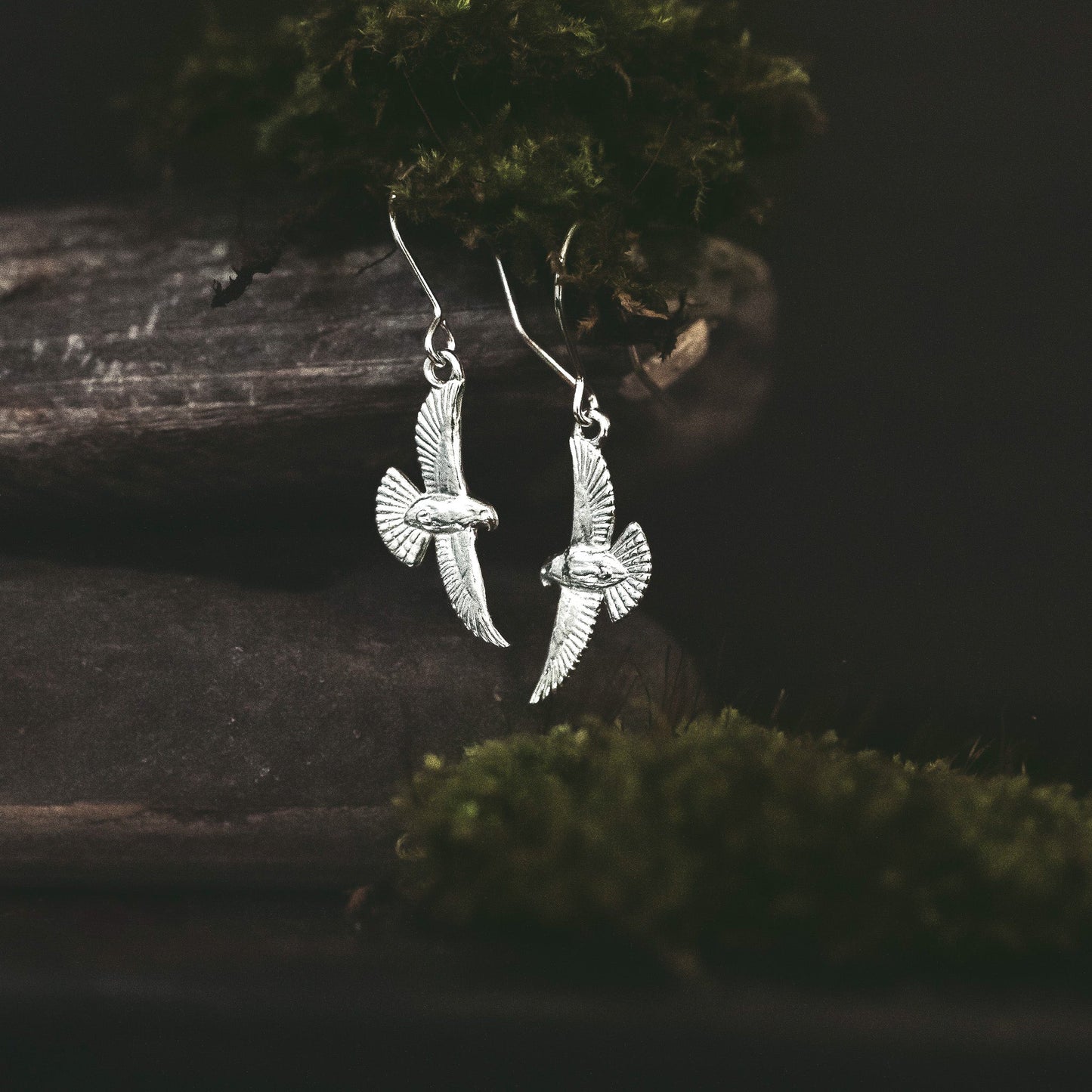 Peregrine Falcon Dangle Earrings