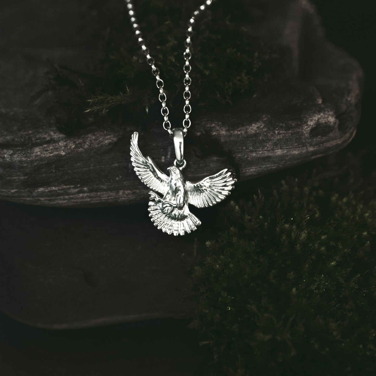 Peregrine Falcon Pendant Necklace