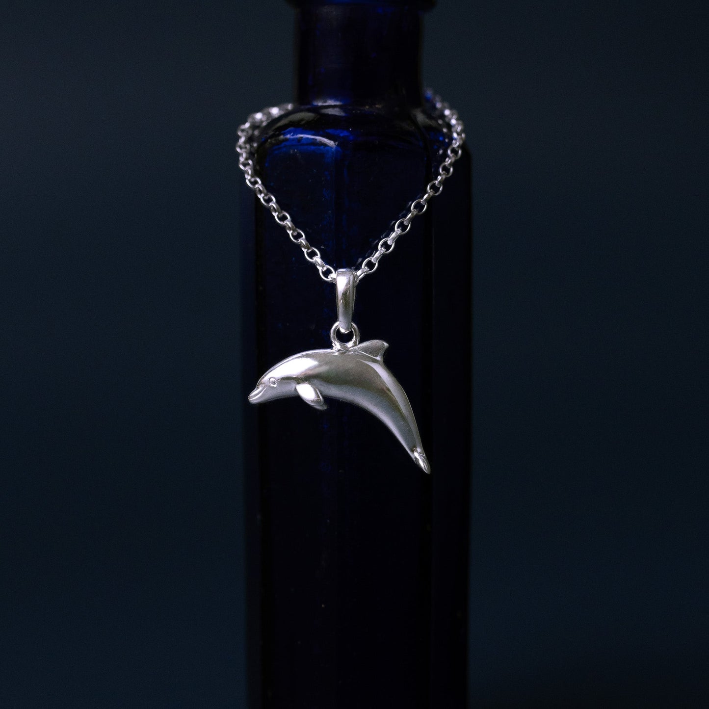 Dolphin Silver Pendant Necklace
