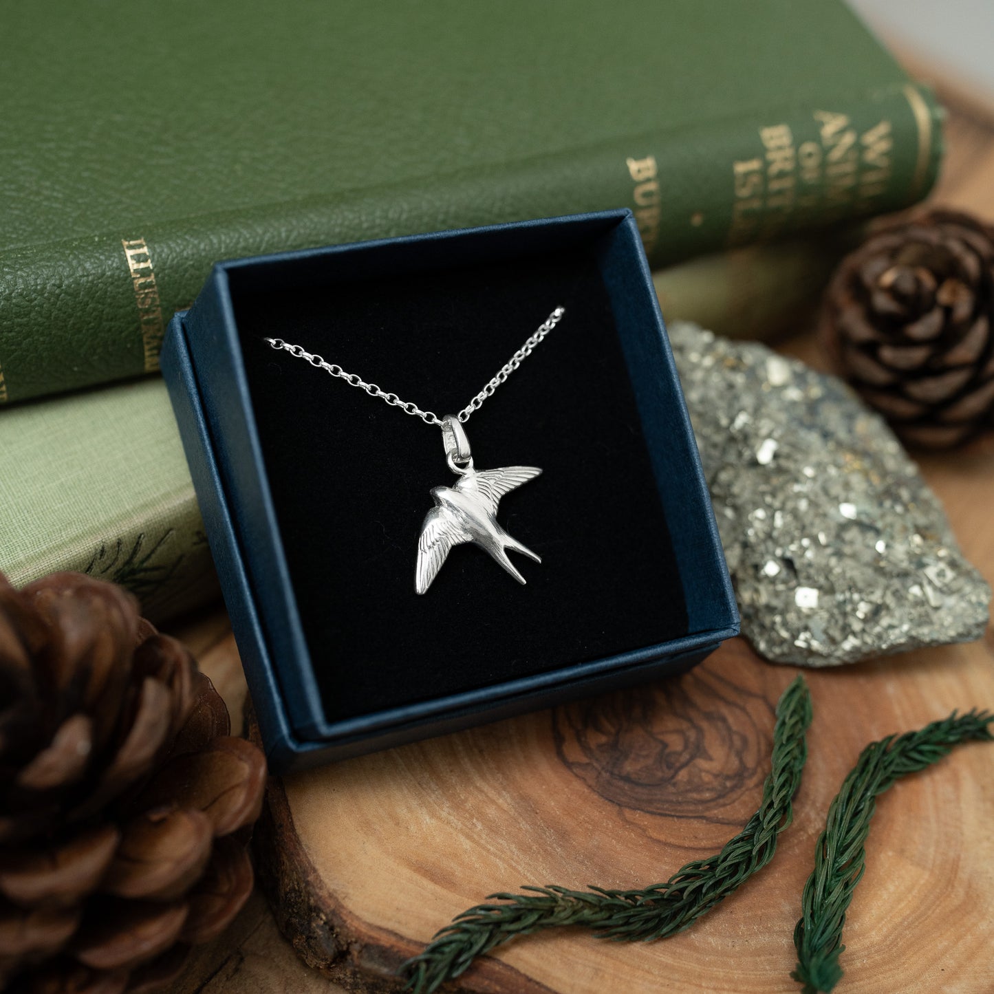 Sterling Silver Swallow Necklace