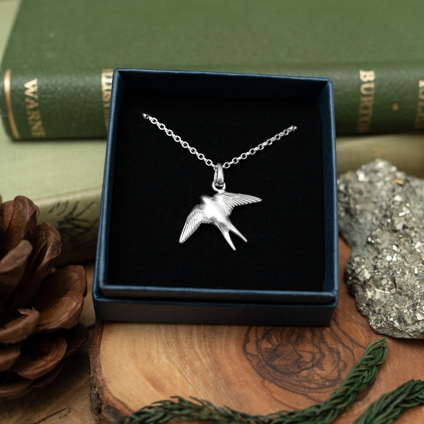 Sterling Silver Swallow Necklace