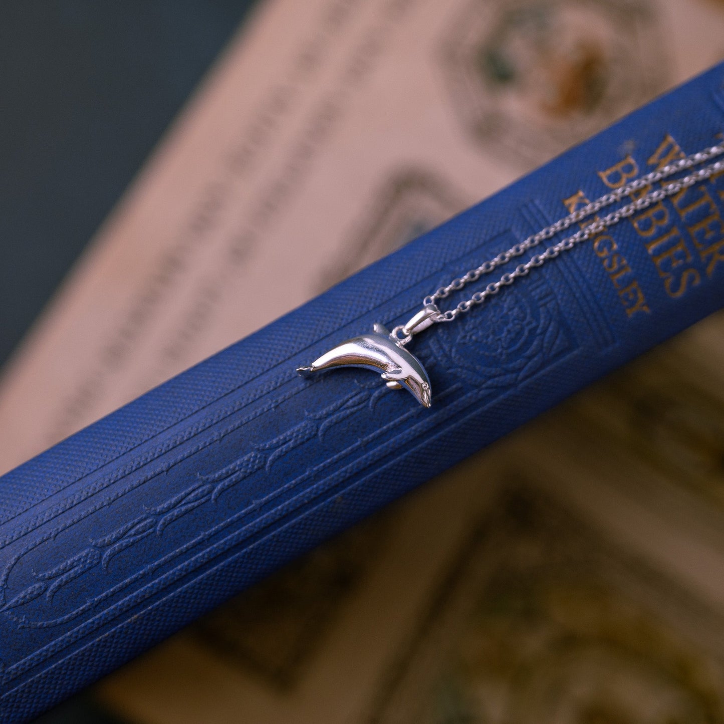Silver Dolphin Charm Necklace