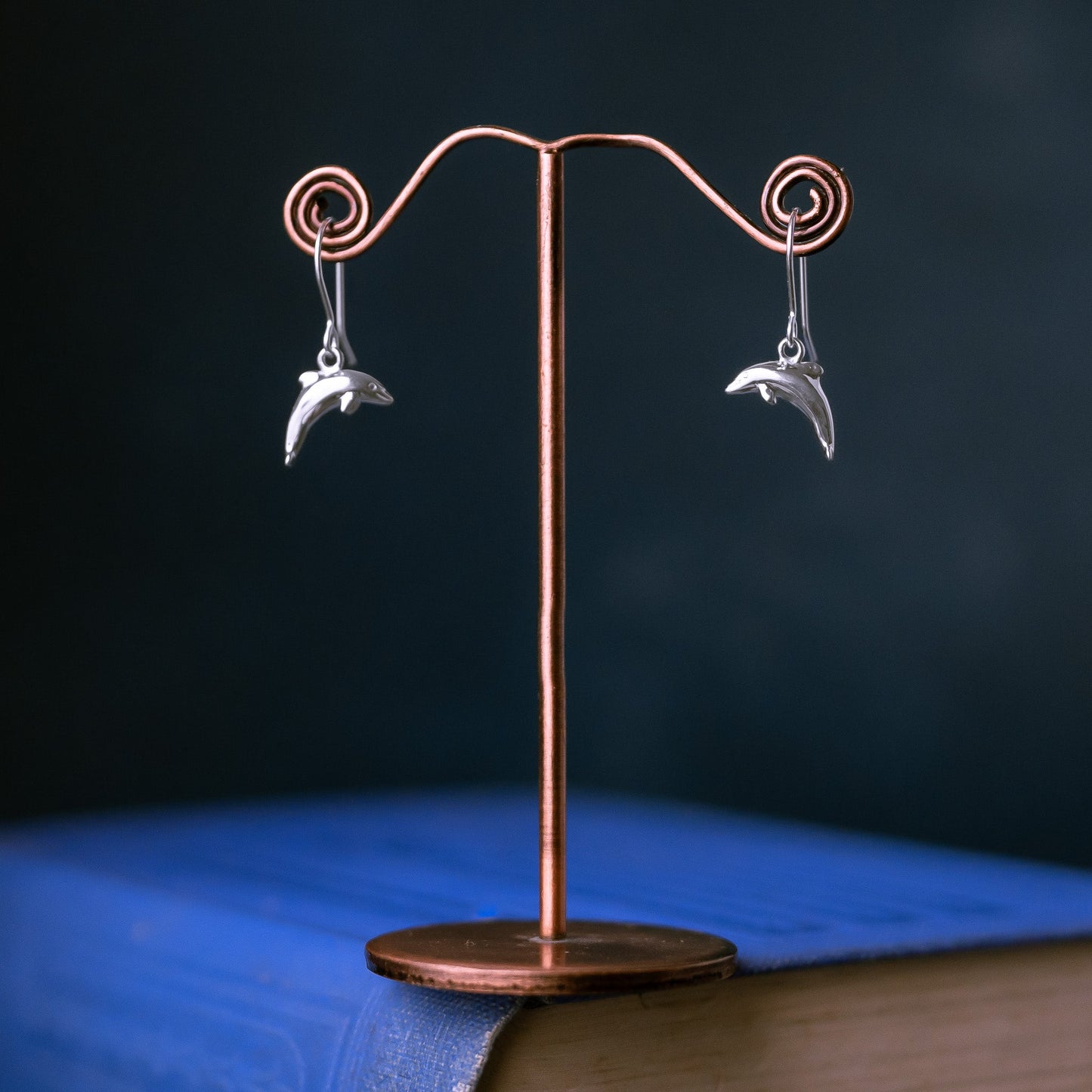 Sterling Silver Dolphin Earrings