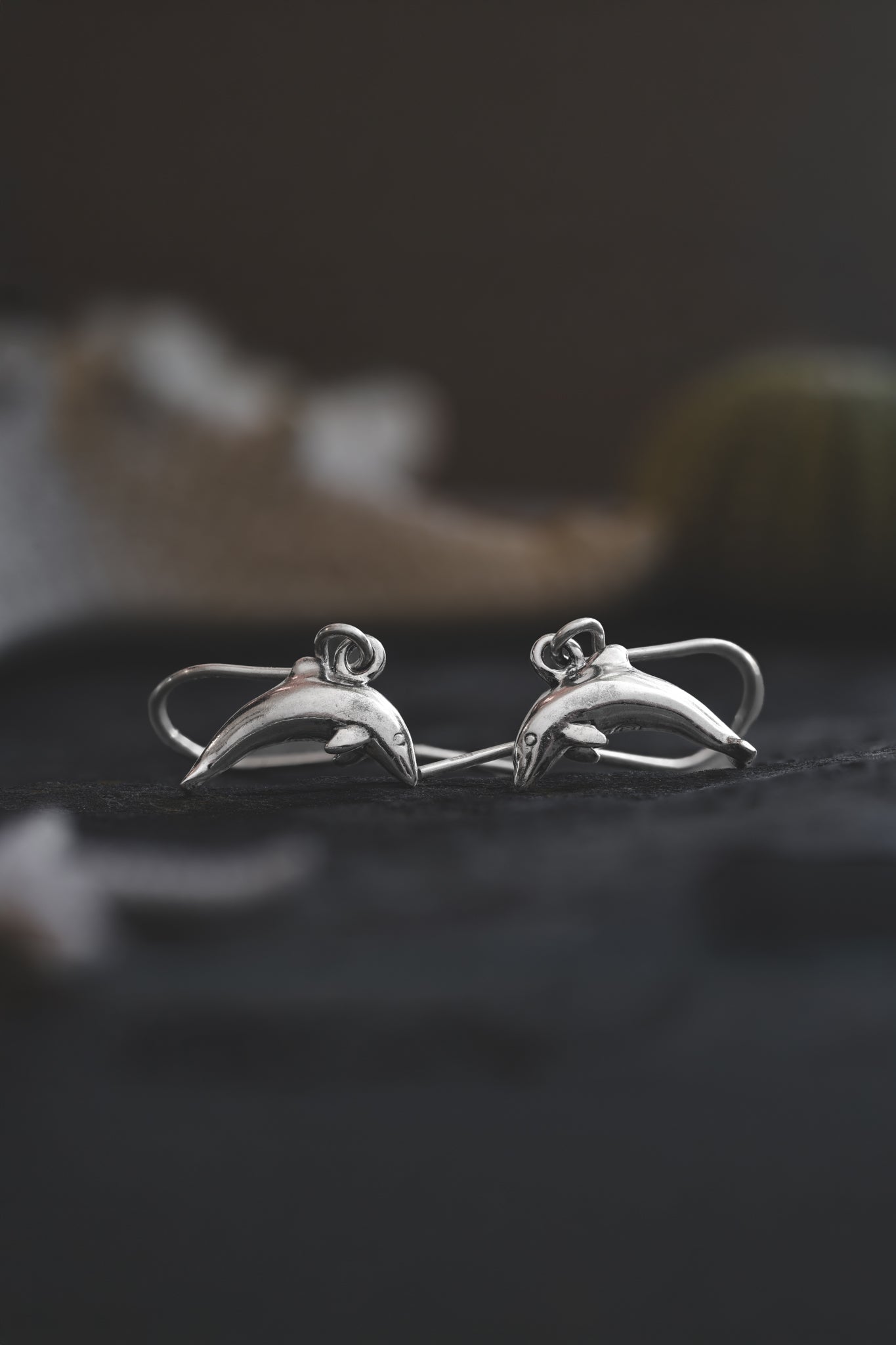 Sterling Silver Dolphin Earrings