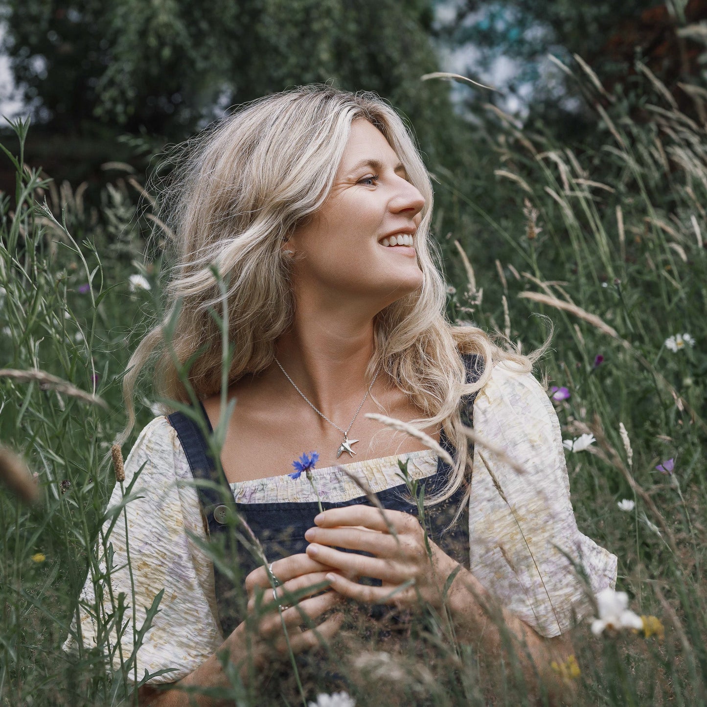 Sterling Silver Swallow Necklace