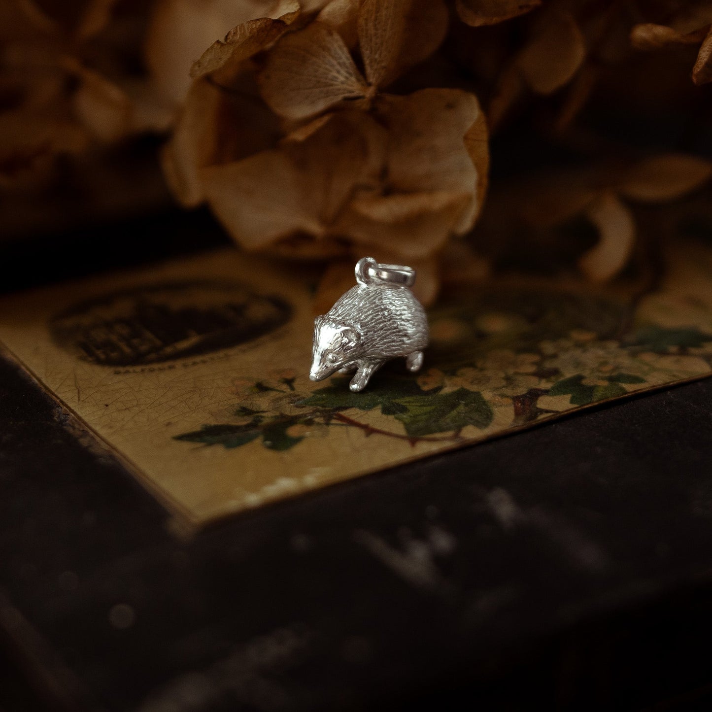 Hedgehog Silver Pendant Necklace