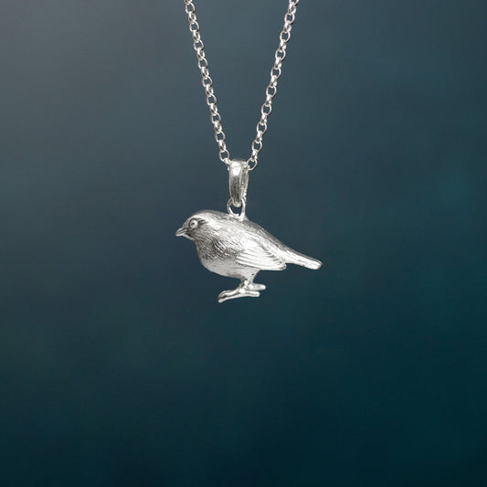 Robin Silver Pendant Necklace