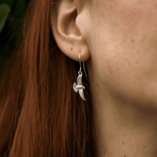 Peregrine Falcon Dangle Earrings