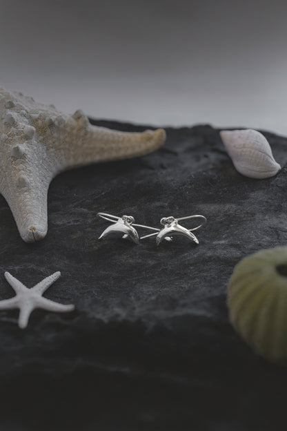 Sterling Silver Dolphin Earrings
