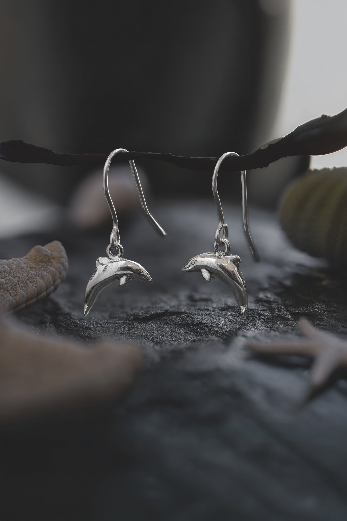 Sterling Silver Dolphin Earrings