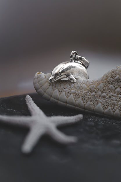 Dolphin Silver Pendant Necklace