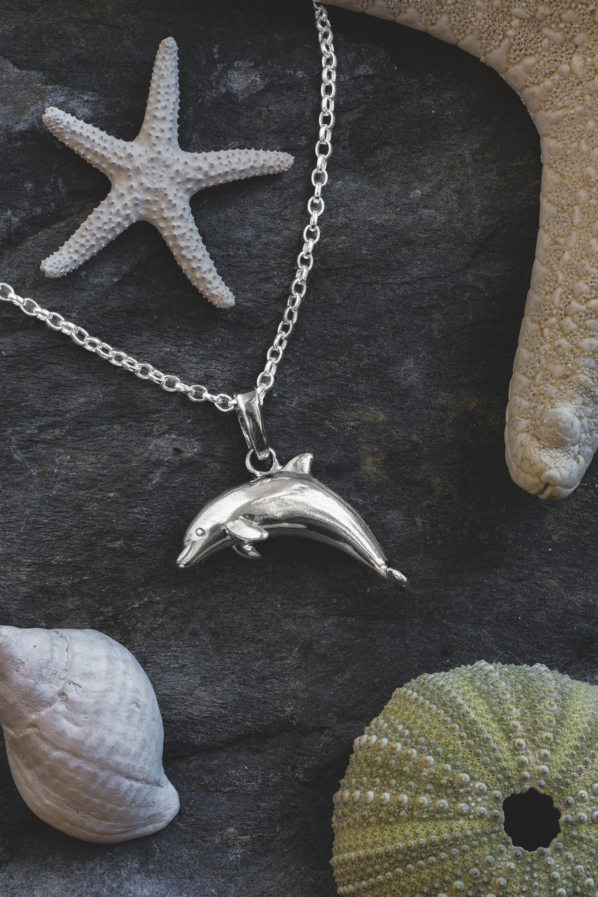 Dolphin Silver Pendant Necklace