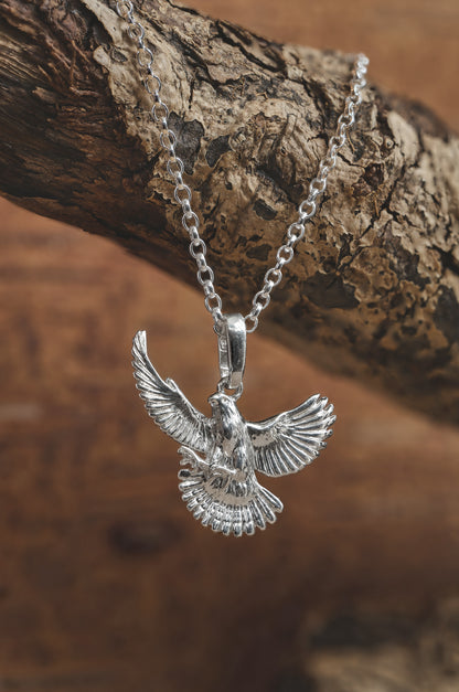 Peregrine Falcon Pendant Necklace