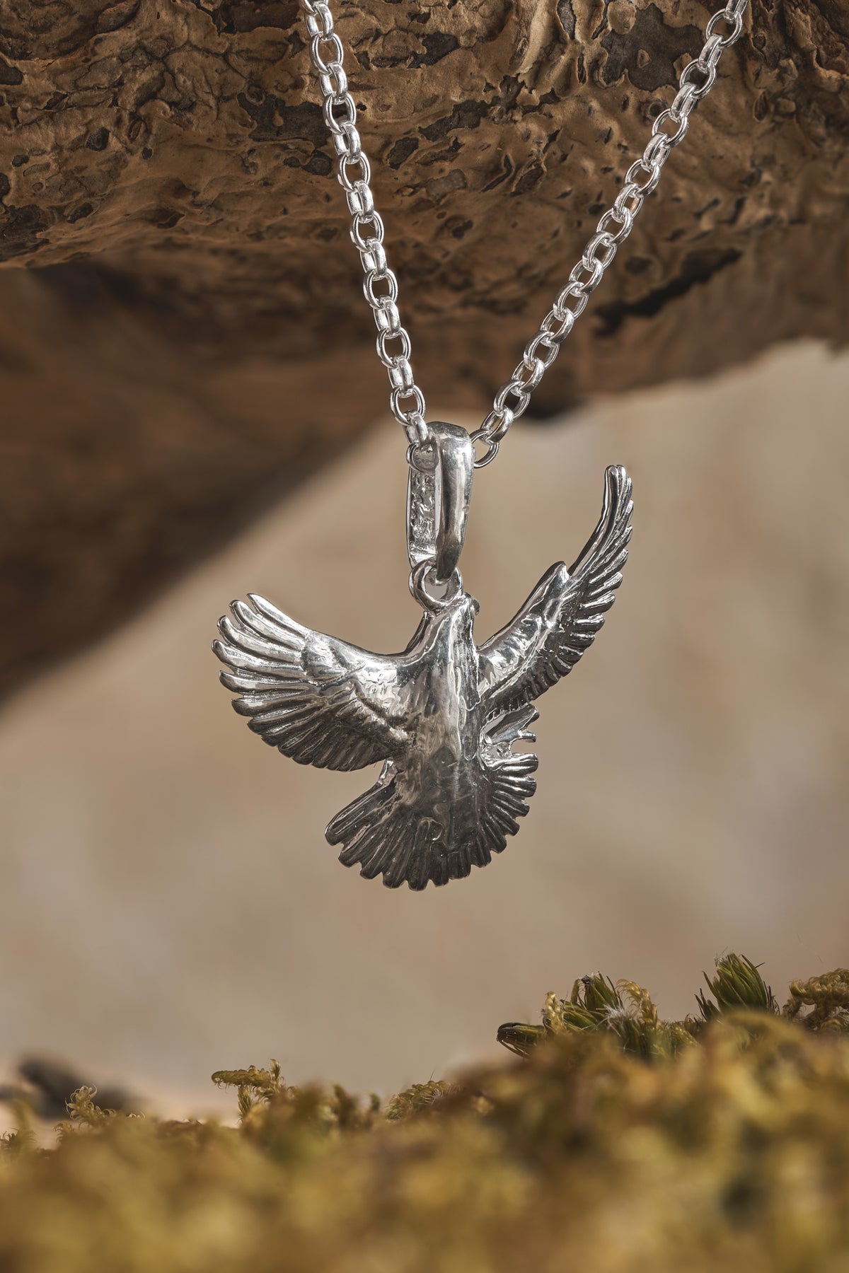 Peregrine Falcon Pendant Necklace
