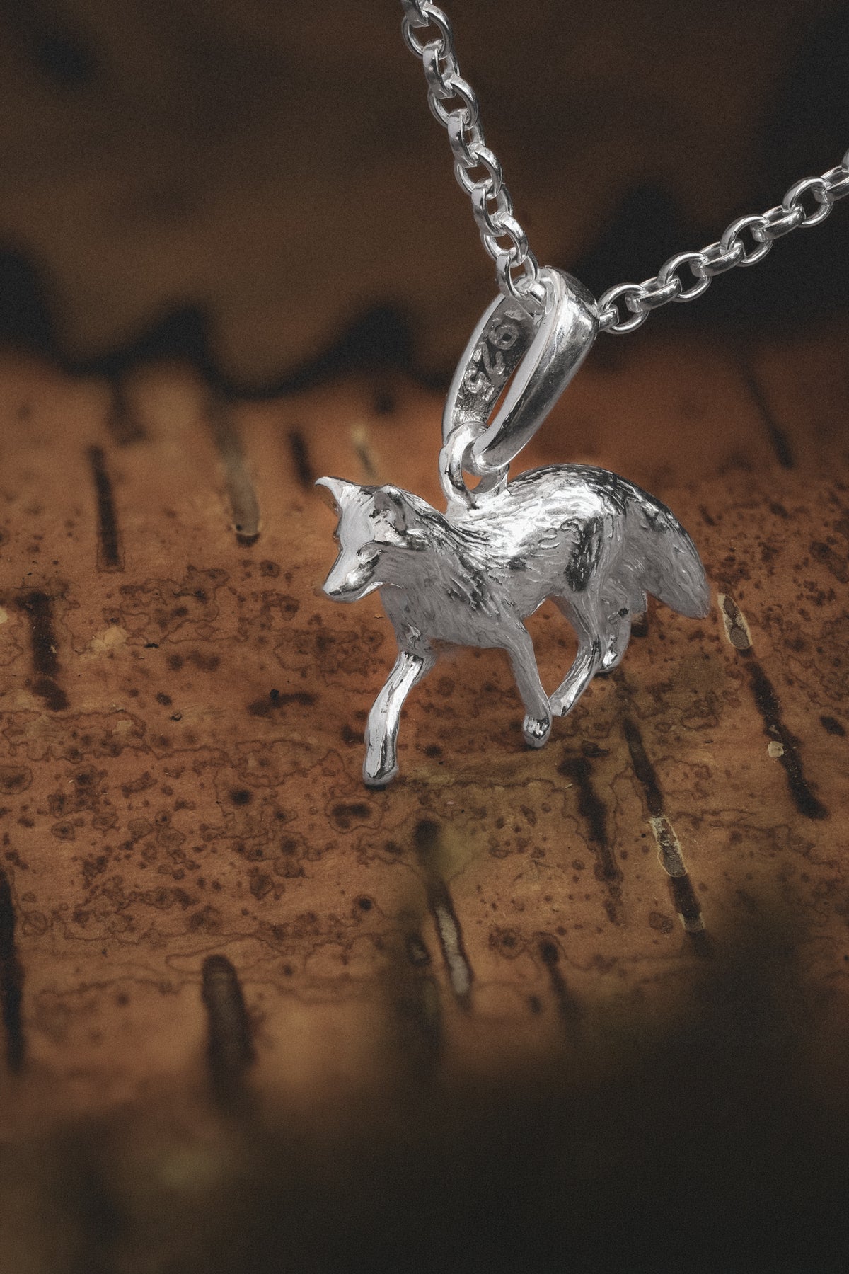 Red Fox Pendant Necklace