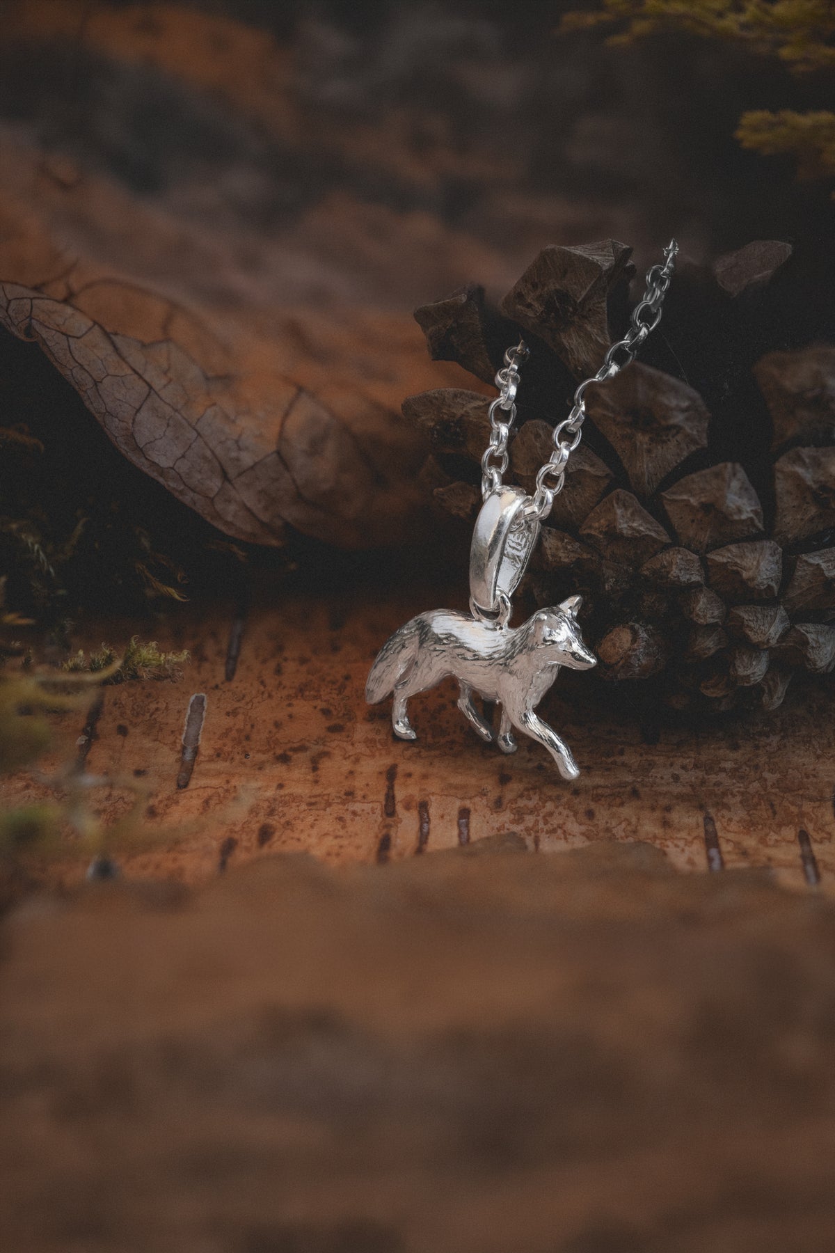 Red Fox Pendant Necklace