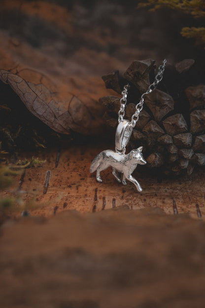 Red Fox Pendant Necklace