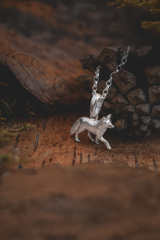 Red Fox Pendant Necklace