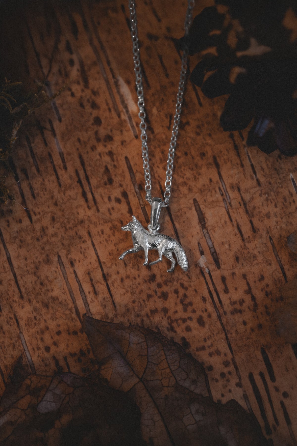Red Fox Pendant Necklace