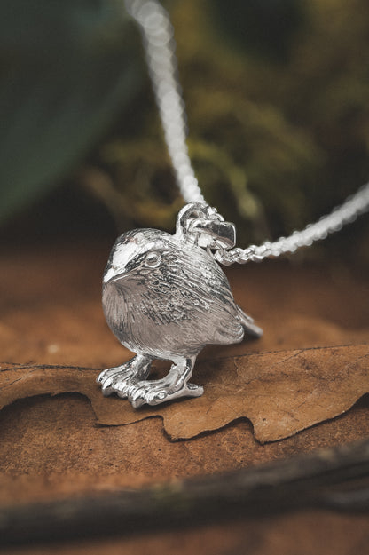 Robin Silver Pendant Necklace