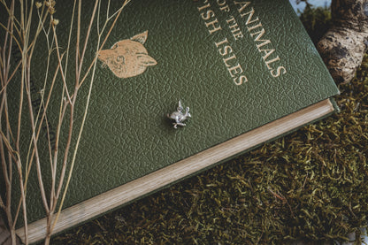 Small Silver Running Hare Charm Necklace