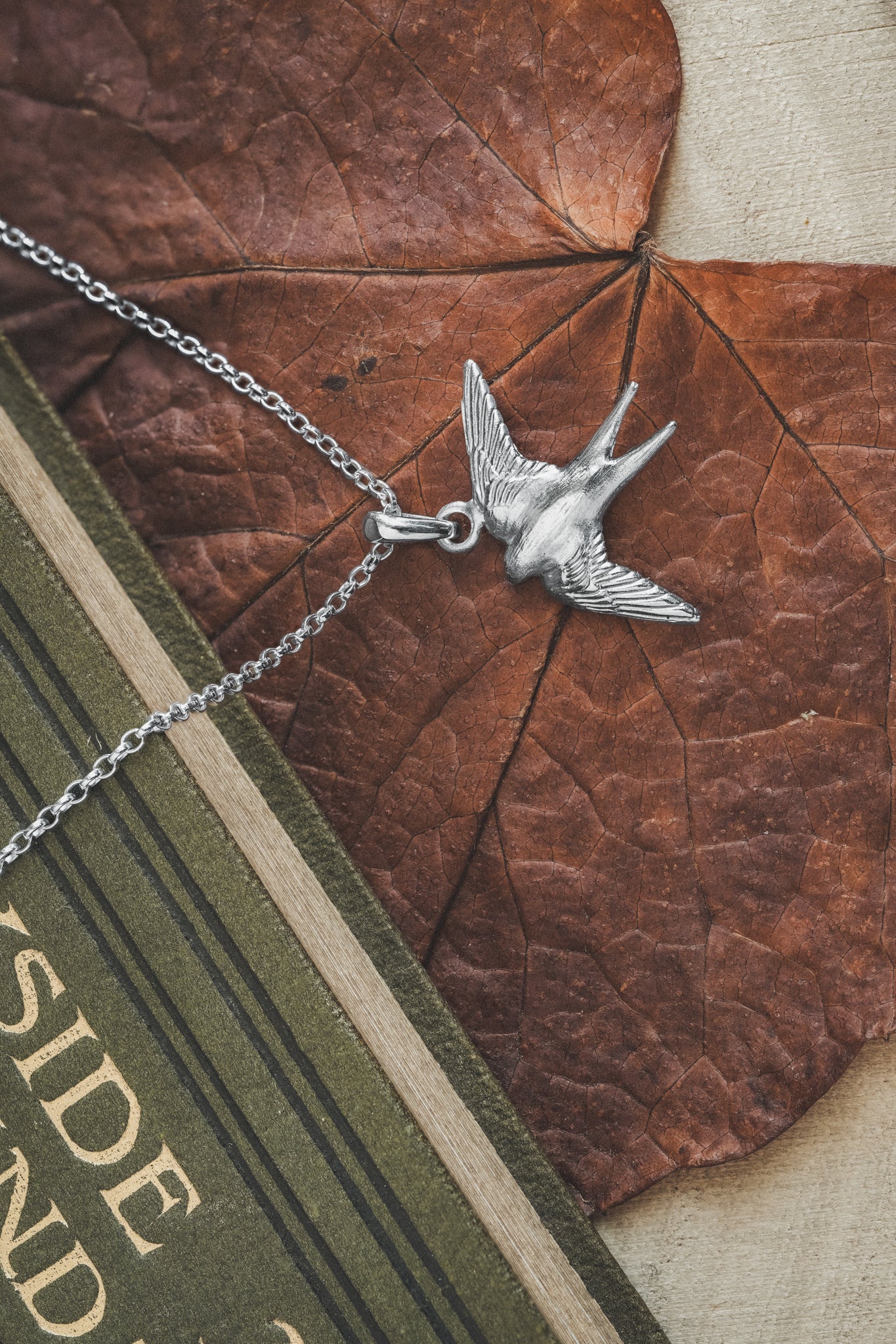 Sterling Silver Swallow Necklace
