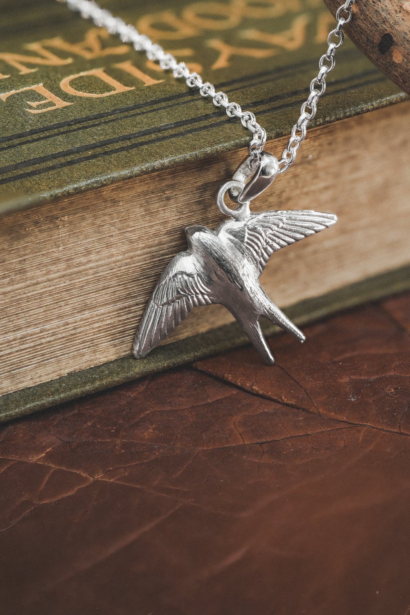 Sterling Silver Swallow Necklace