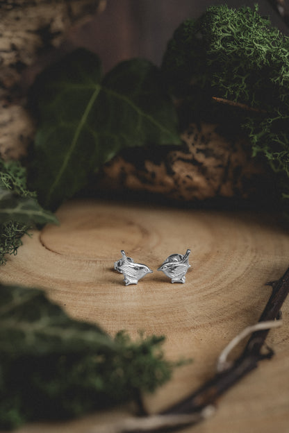 Wren Silver Stud Earrings